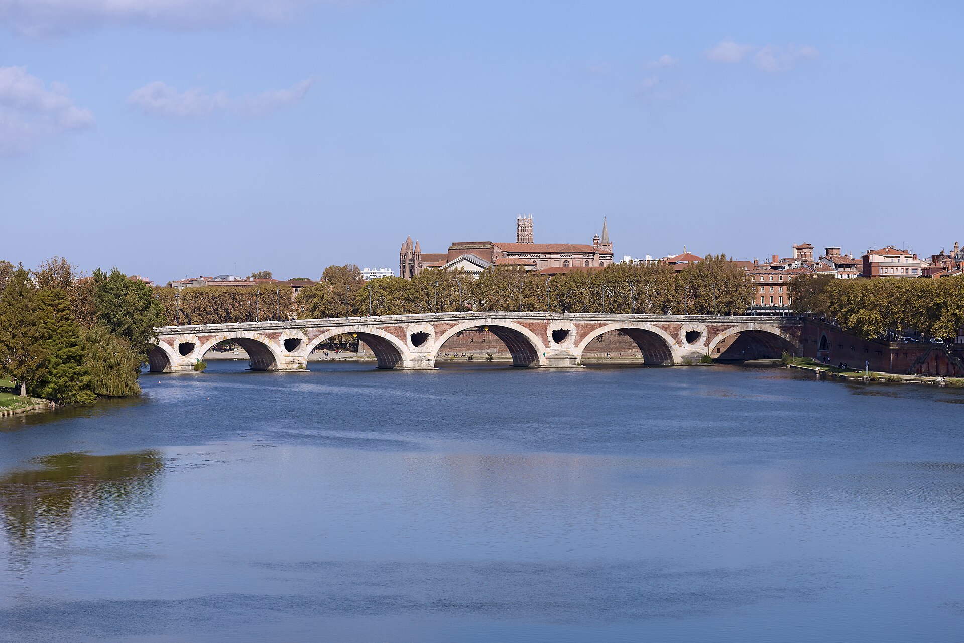 Pont-Neuf de Toulouse sur la Garonne